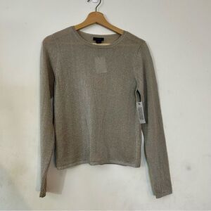 NWT Halogen Sweater Size XS in Sparkle Silver, Long Sleeves, Evening, Holiday